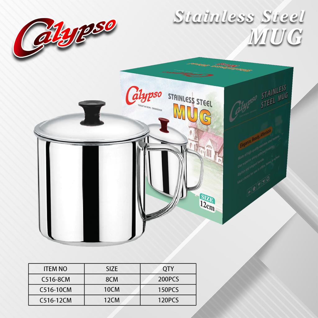 MUG STAINLESS 555 12 CM/MUG SS 10CM/MUG STAINLESS MURAH