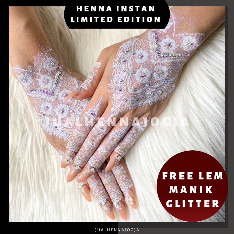 HENNA INSTAN MOTIF PREMIUM [30 DESAIN EKSLUSIF] edisi terbatas instant limited edision eksklusih hen