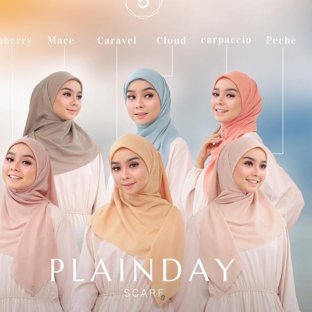 Hijab Segi Empat Plaindayscarf Seradia - Ashberry