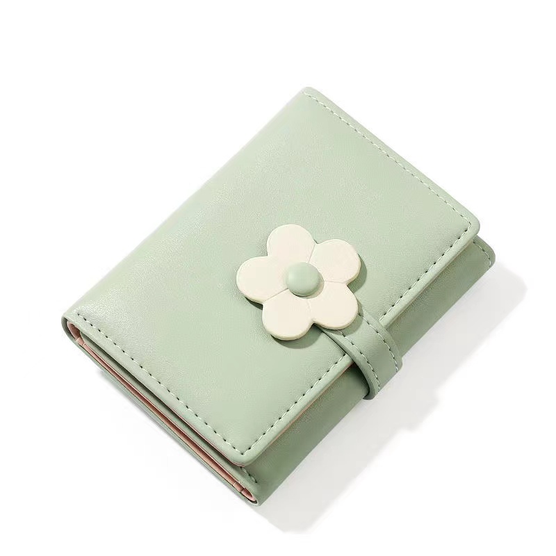 TASBLUE Dompet Pendek Gaya Korea Lipat Baru  Dompet Koin Multi-kartu Pelajar  Dompet Wanita D240 Dompet Lipat Mini Wanita Mode Muda Slot Multi-kartu Berkapasitas Besar
