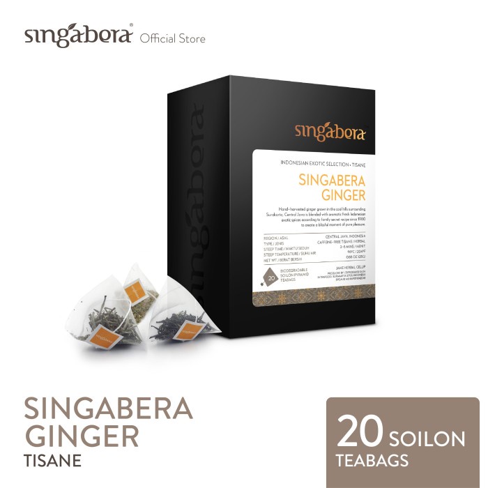 

SINGABERA GINGER - HERBAL / SEDUHAN HERBA - 1 BOX - 20 TEABAGS