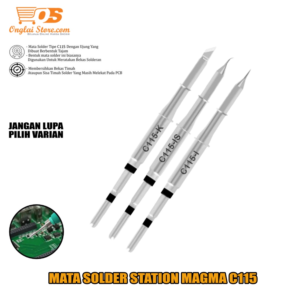 Ujung Solder Station Magma C115 Solder Tip Original