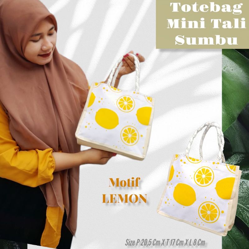 TOTEBAG MINI TALI SUMBU PUTIH