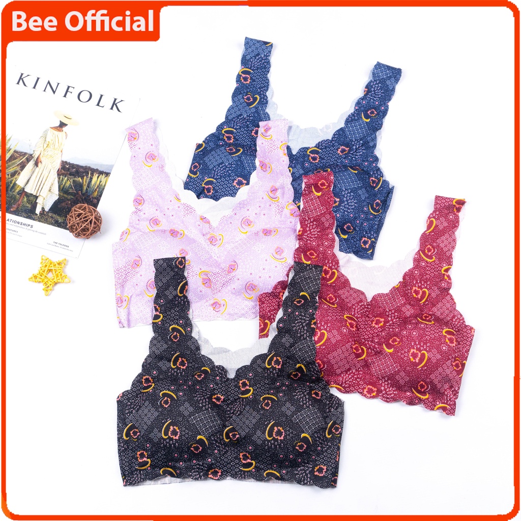 BEE - Bra Fashion Wanita Bra Tanpa Kawat Sport Bra Push Up Elastis BH Import 700