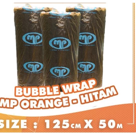 

BUBBLE WRAP MURAH ROLL 50 METER PUTIH BUBLE WRAP - DKM DELKOMAS - MP ORANGE HITAM