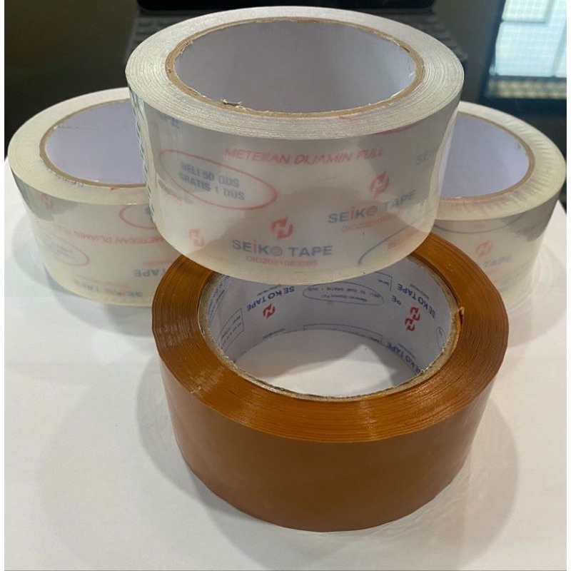 

lakban putih 48mm 90yard | lakban coklat 48mm 90 yard