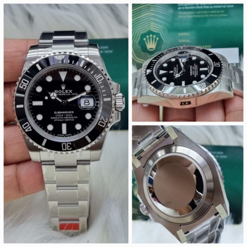 JSR 1869 JAM TANGAN PRIA ROLEX SUBMARINER MATIC SILVER STAINLESS SUPER PREMIUM