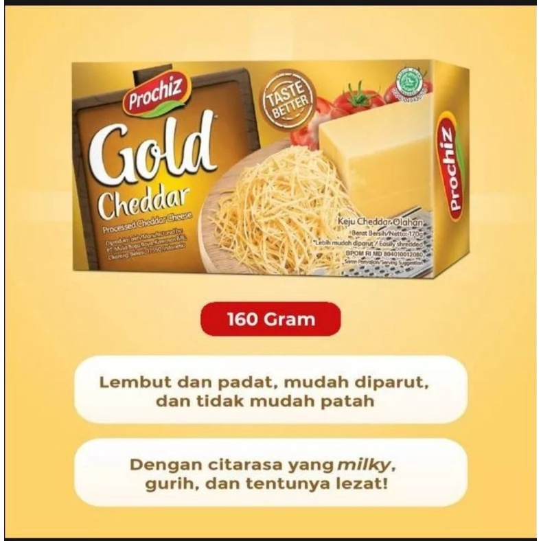 

keju prochiz gold cheese ceddar 160gr harga termurah