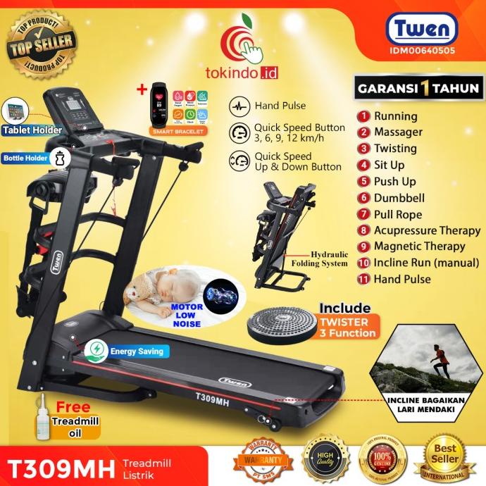 Treadmill Listrik Twen Model T309M / Treadmill Elektrik Terbaru
