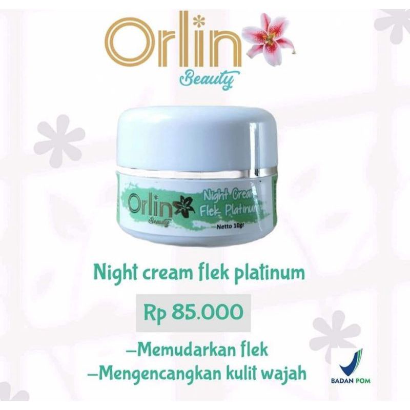 miffglow - Orlin beauty Day cream &amp; night cream paket flek platinum orlin beauty original