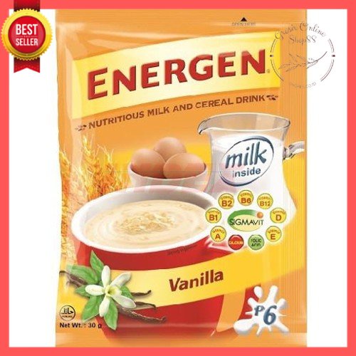 GOS -G402- ENERGEN SEREAL VANILLA 34g kemasan baru PROMO !!