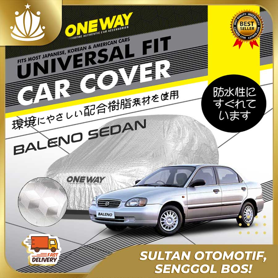 Body Cover Sarung Mobil BALENO SEDAN Waterproof 3 LAYER TEBAL Deluxe Anti Air
