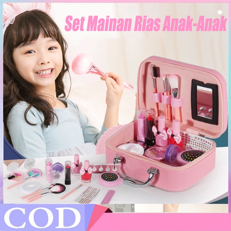 Mainan Make up set Bag Children pretend plays make up kit set Mainan make up anak perempuan Make up 