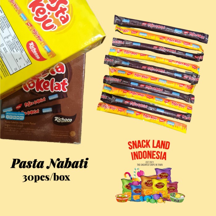 

T0P NABATI PASTA KEJU ISI 30 PCS 8 GRAM NICE