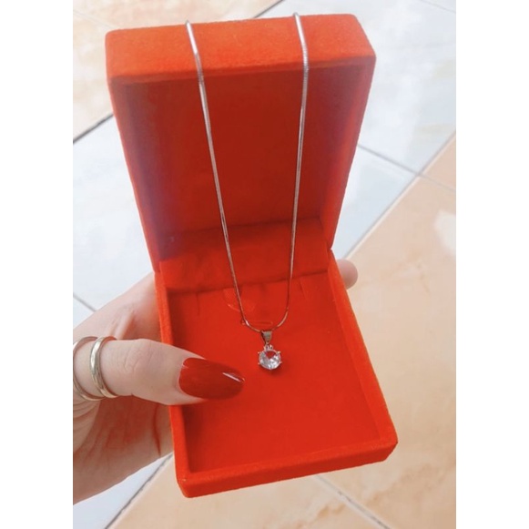 KALUNG PERMATA EMAS PUTIH kadar 15% (3 gram)