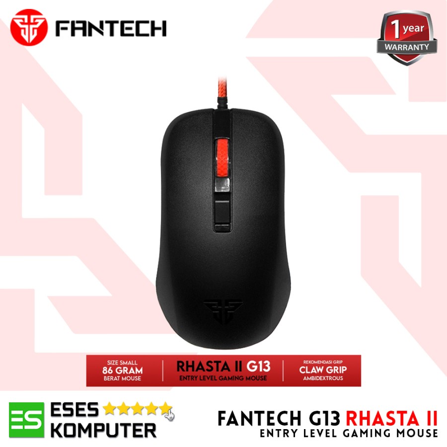 Mouse Fantech G13 G-13 Rhasta II Pro - Gaming - Optical - RGB -Garansi