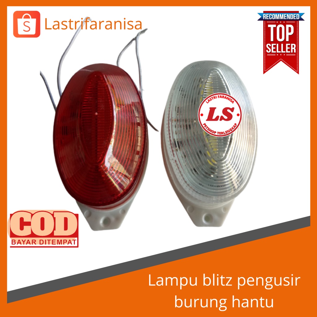 LAMPU PENGUSIR BURUNG Lampu Blitz Pengusir Burung Hantu Flash Lamp Lampu Blitz