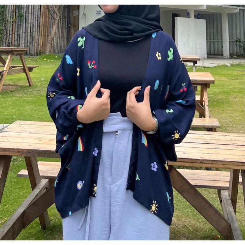 KIYOWO OUTER MOTIF-NAVY