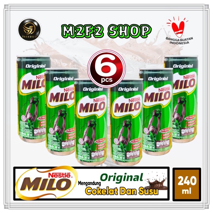 Jual Susu Milo Cokelat Active Go Uht Original Kaleng Can Ml