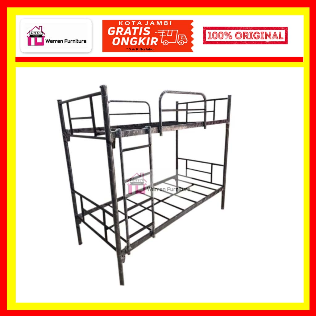 Ranjang Besi 2 tingkat/ Tempat tidur tingkat 2