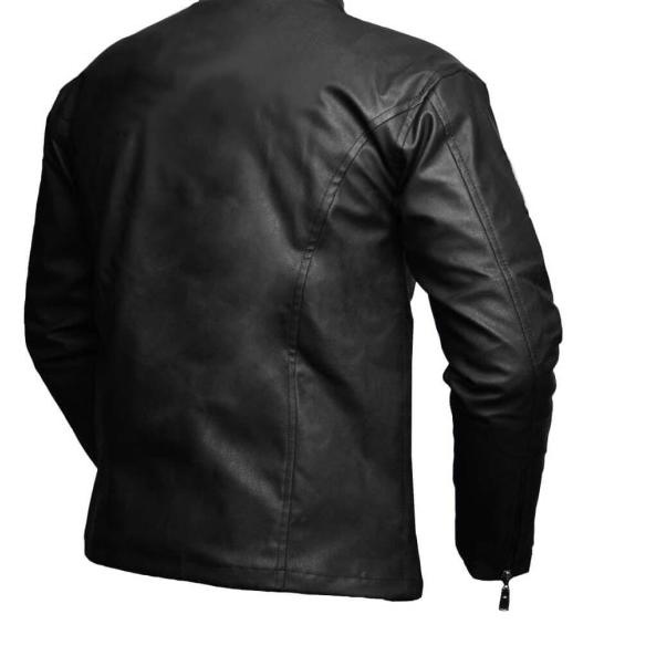 Jaket Pria Semi kulit Terbaru BKRS 034 Hitam - L