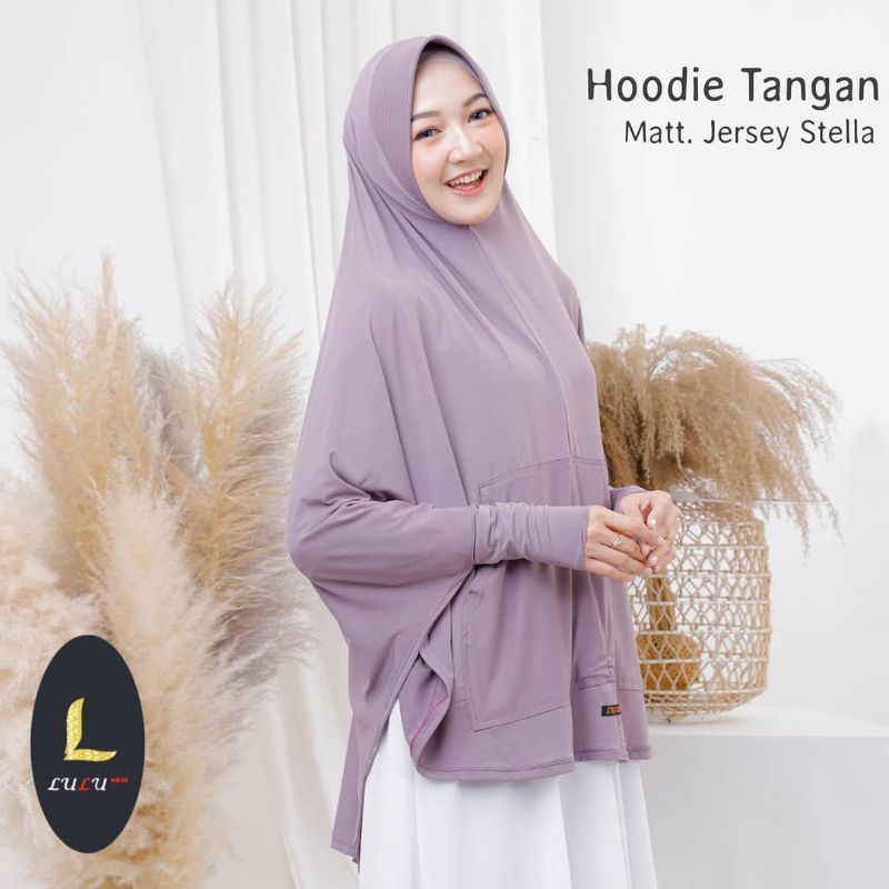 Jilbab Instan Murah Lulu Hoodie Tangan || Jilbab Tangan Premium Lulu