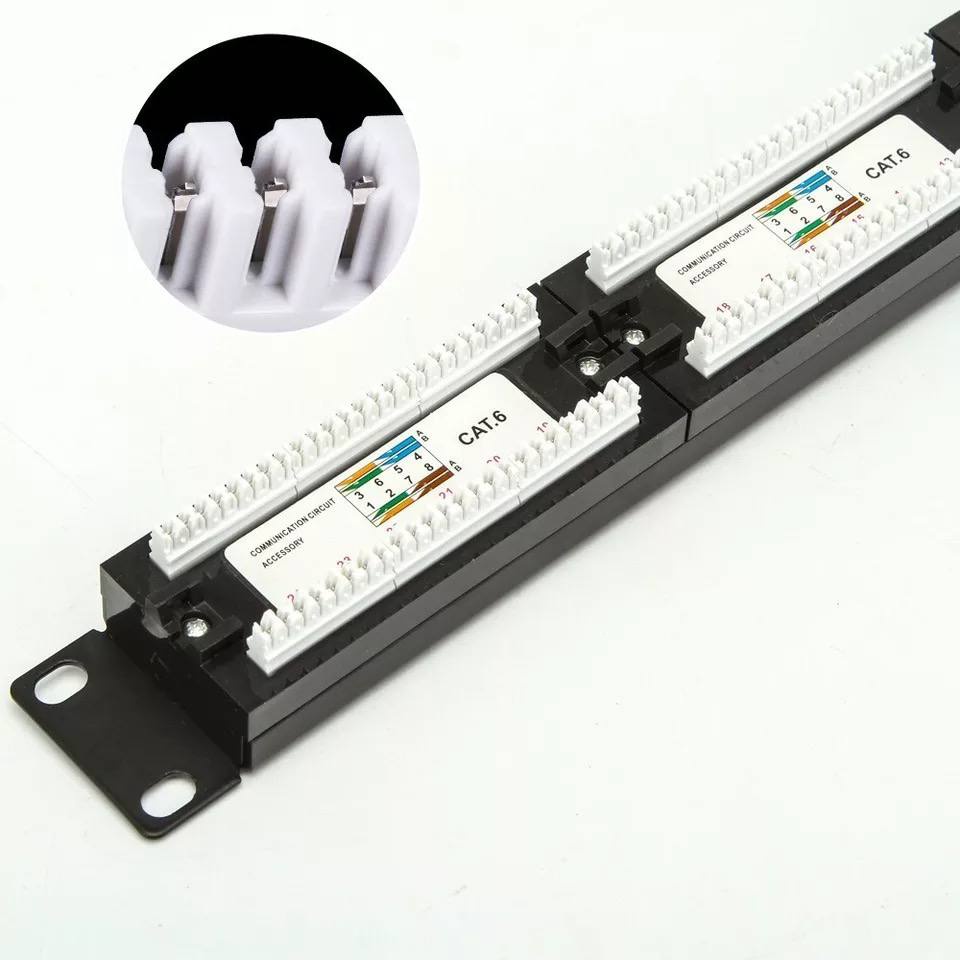 Patch Panel 24 port RJ45 CAT5 / CAT6