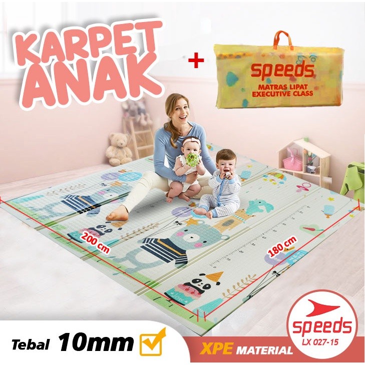 SPEEDS Matras Bayi Playmat Bayi Karpet Lipat Bayi Matras Anak XPE 027- - matras