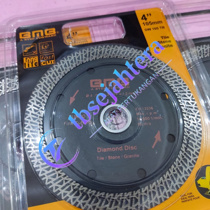 Mata Gerinda BMB Diamond Wheel Batik Turbo 4 Inch Mata Pisau Potong Keramik Granit