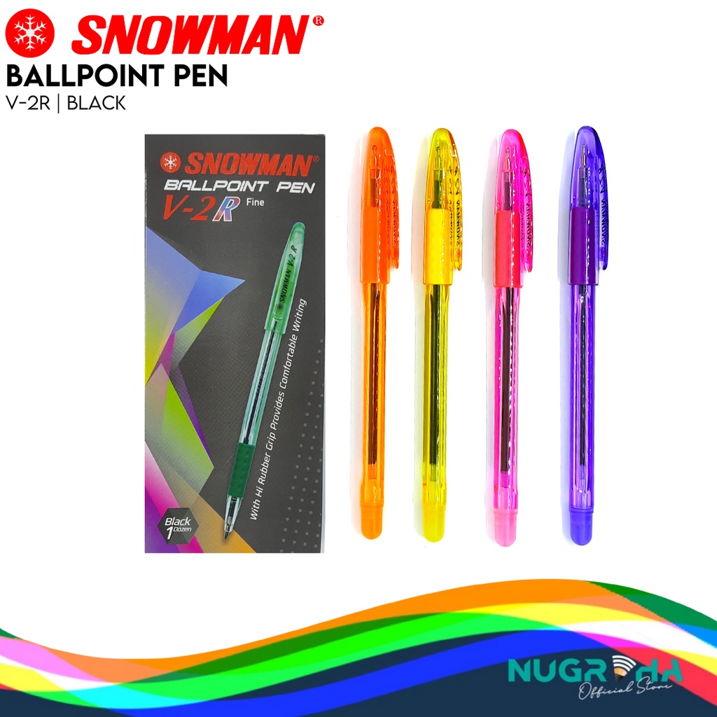 Pulpen / Ballpoint / Pen / Bolpen Fine Snowman V-2R