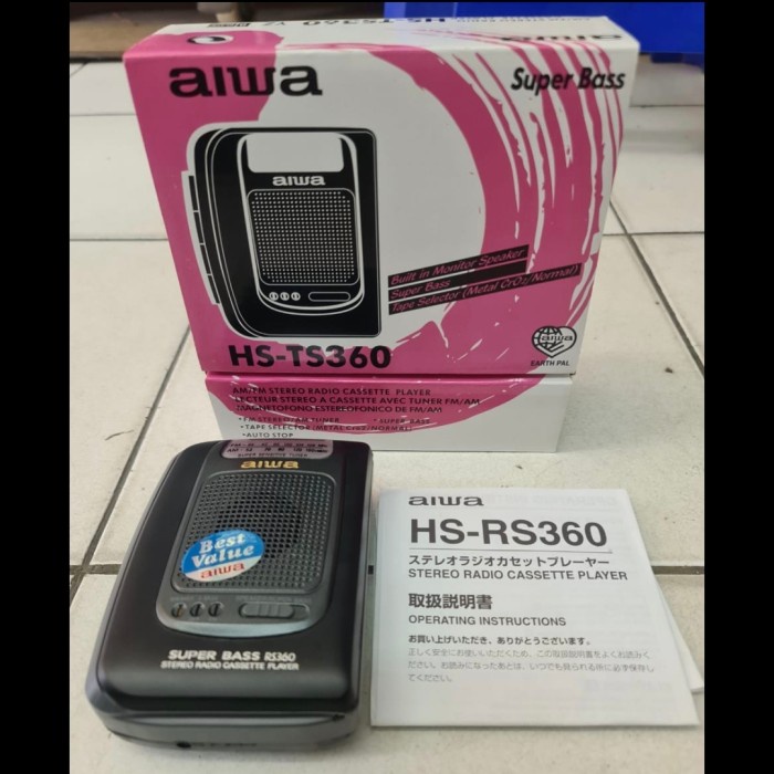 {AbdiStore} Walkman Aiwa HSTS 360 Original Japan PitakasetRadioSuper BASS Diskon