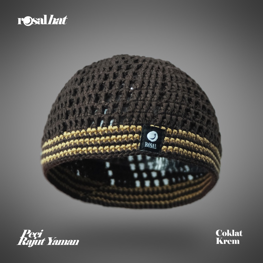 Peci Yaman ROSAL Peci Rajut Tebal Polos