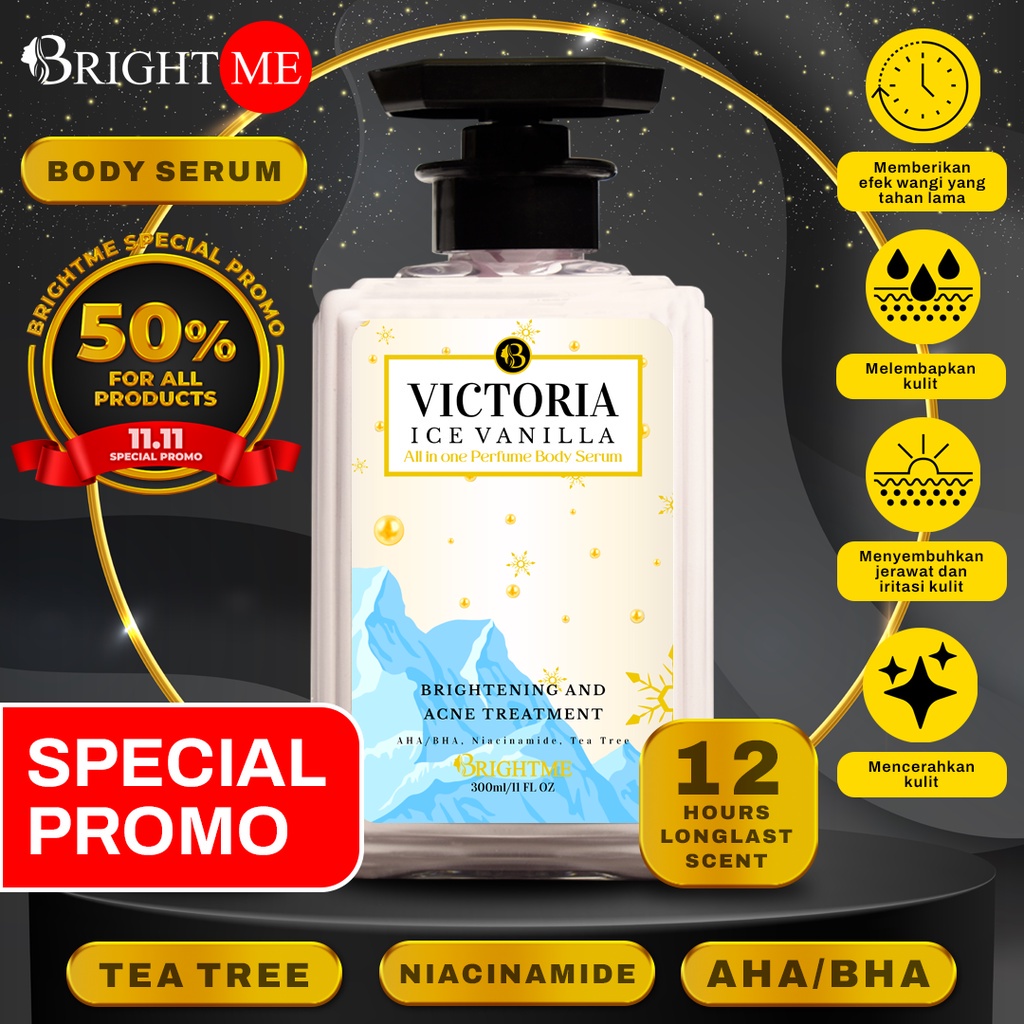 [New Product] BrightMe Victoria Ice Vanilla Body Wash | Brightme Body Wash | Brightme Refreshing Aromatic 300ML