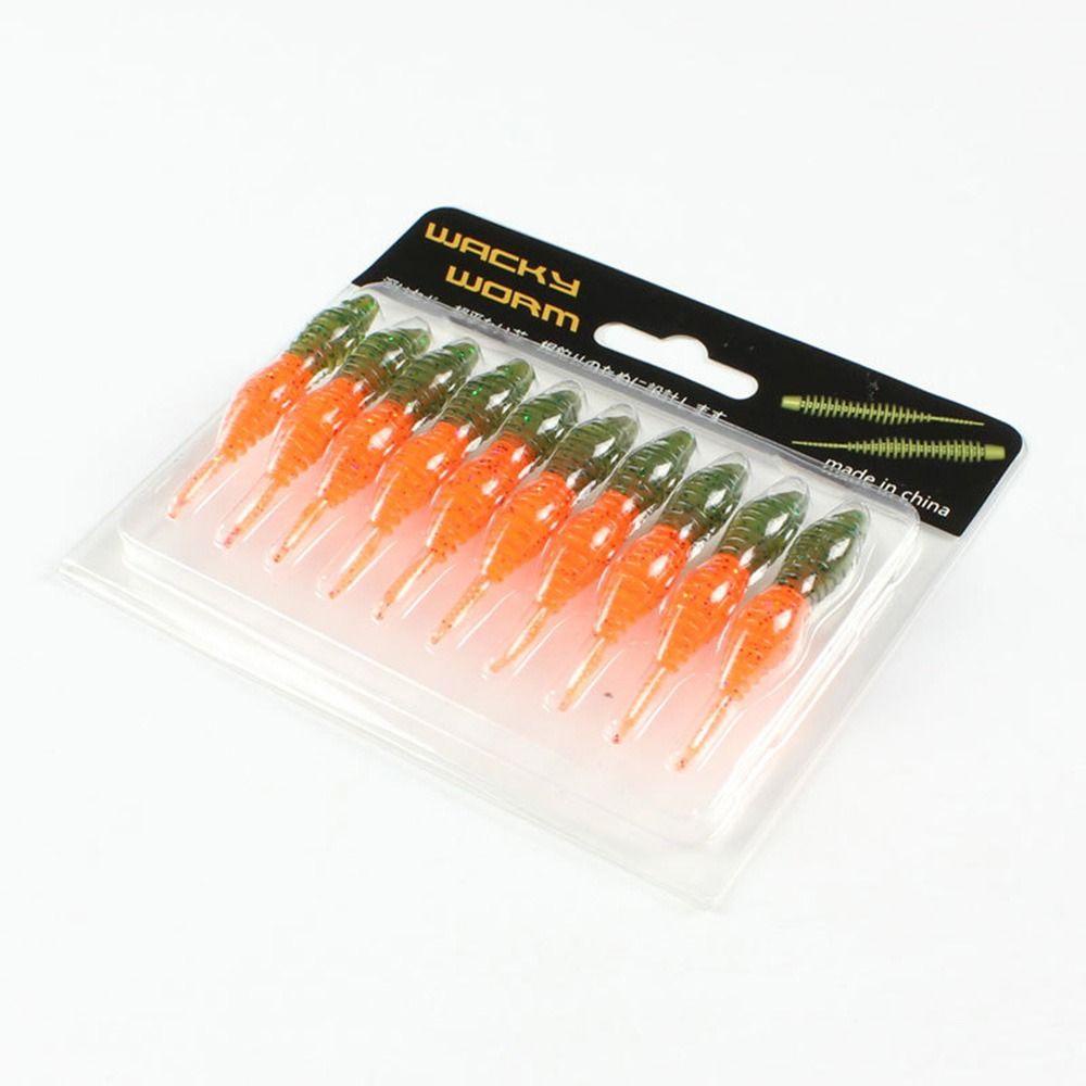 Preva 6pcs/set Umpan Pancing Cacing New 5CM 1g Carp Swimbait