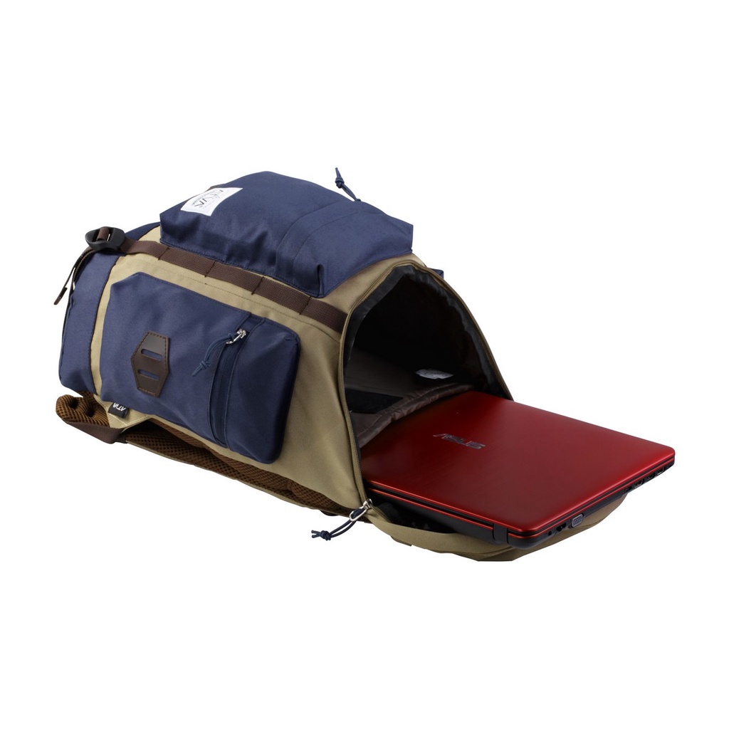 MAESTRO NAVY KHAKI ORIGINAL x ATVA Tas Ransel Casual Biru Dongker Pria Daily Backpack Kuliah Kampus Kerja Kantor Sekolah SMA SMK Remaja Dewasa Tas Punggung Laptop Ukuran Besar 14 Inch Bagpack Distro Jalan Traveling Premium Outdoor Travel Bag Keren Terbaru
