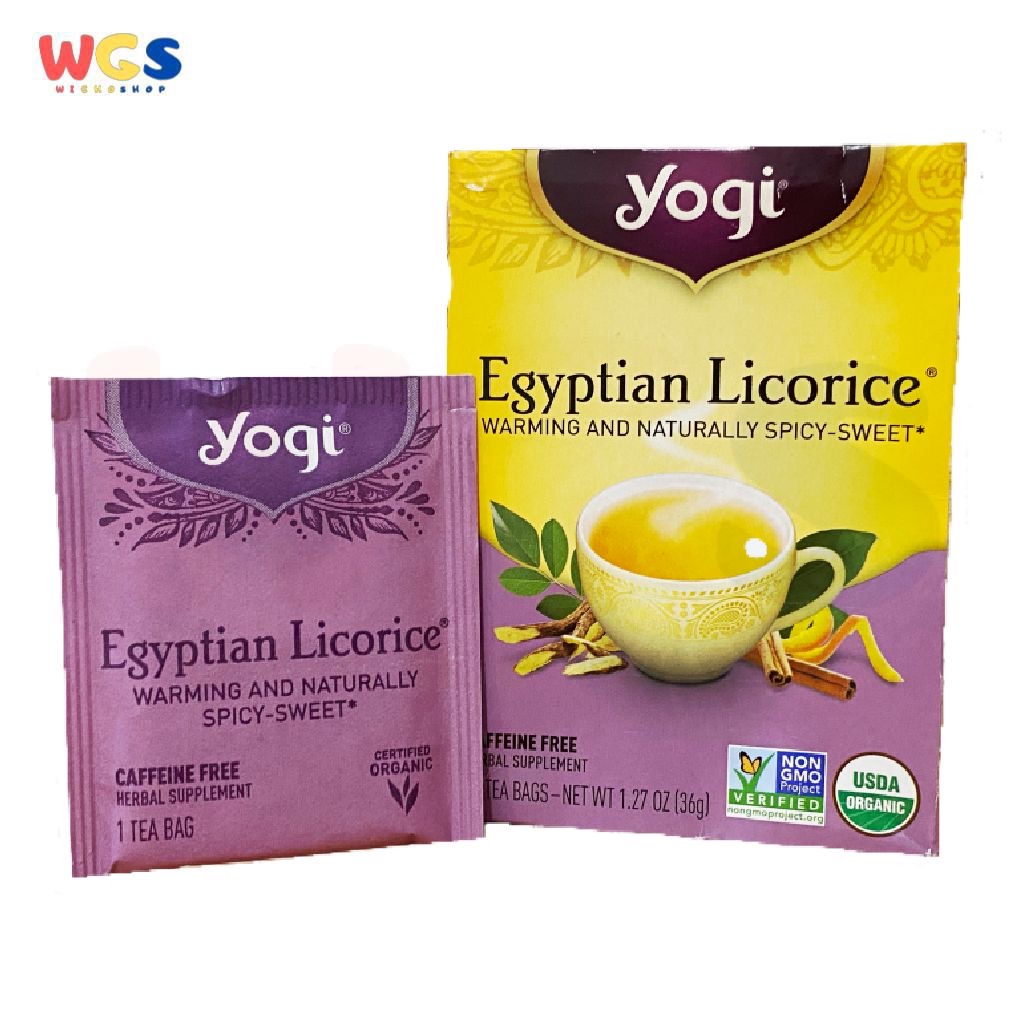 

Yogi Tea Egyptian Licorice Caffeine Free Tea Bags 2g