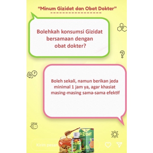Gizidat - Madu Nafsu Makan Anak