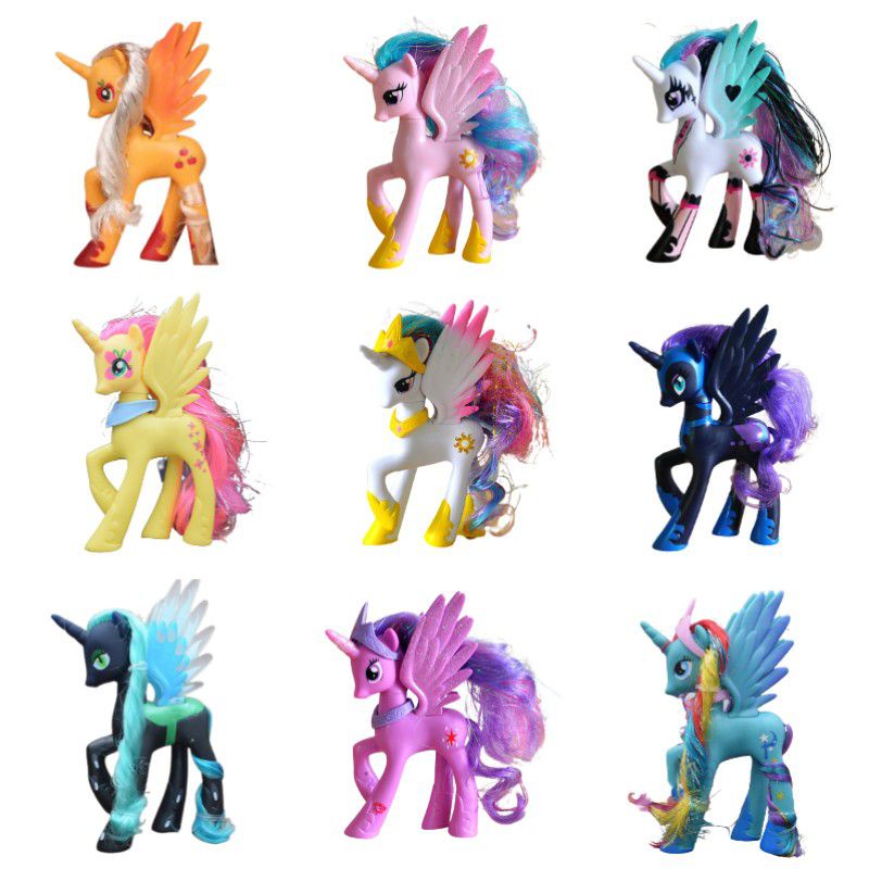 Topper Kue Figure My Little Pony Sculpted Untuk Penggemar Persahabatan Dan Ajaib