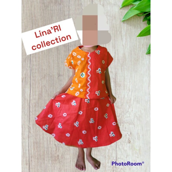 setelan rok batik anak/blus batik anak/baju batik anak cewek