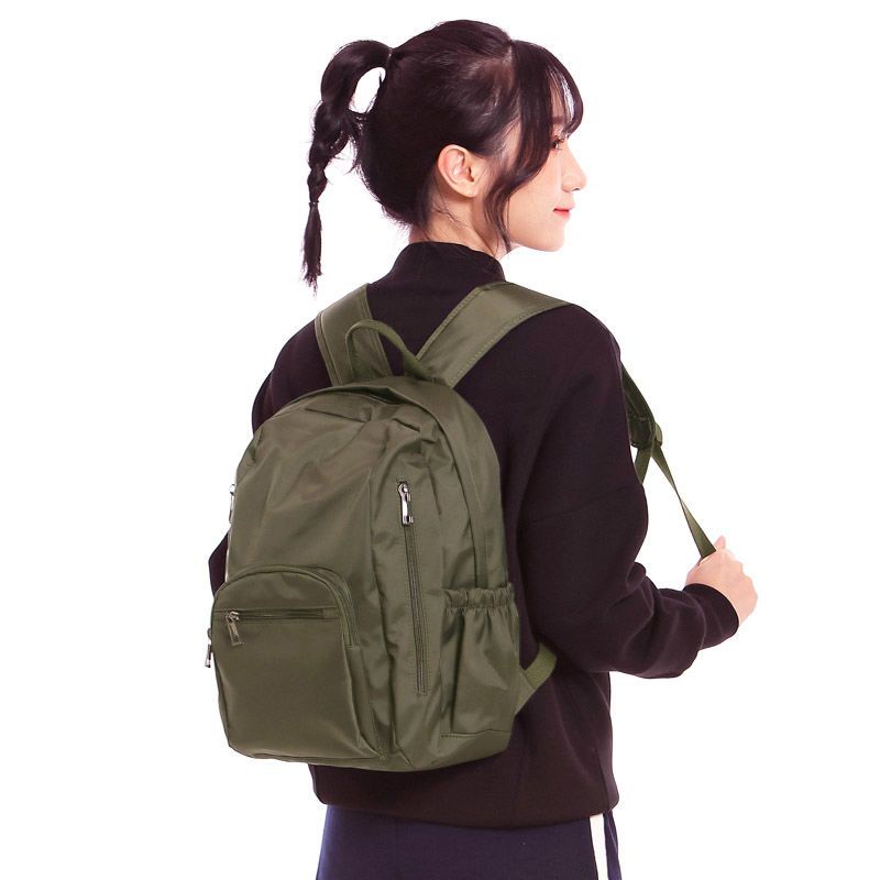 sera multi-saku ringan tahan air ransel kasual perjalanan trendi fashion keren tas sekolah ransel wanita unisex