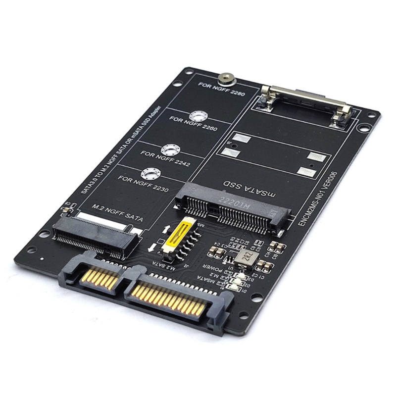 Btsg 6G to M2 NGFF SSD MSATA Adapter Card MSATA Ke M.2 SATA3 Adaptor Hardisk