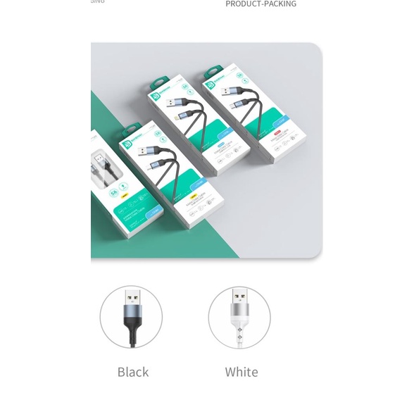 Data Kabel SIKENAI Data Cable CX-8 5A Micro USB Auto Disconnect - Putih