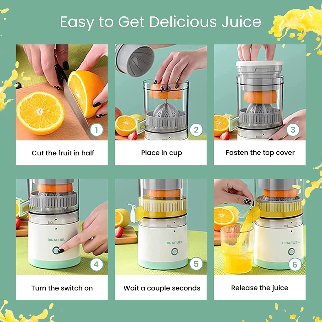 Blender Juicer Portable USB 360ML Mini Juicer Multifungsi Alat Peras Jeruk otomatis automatic