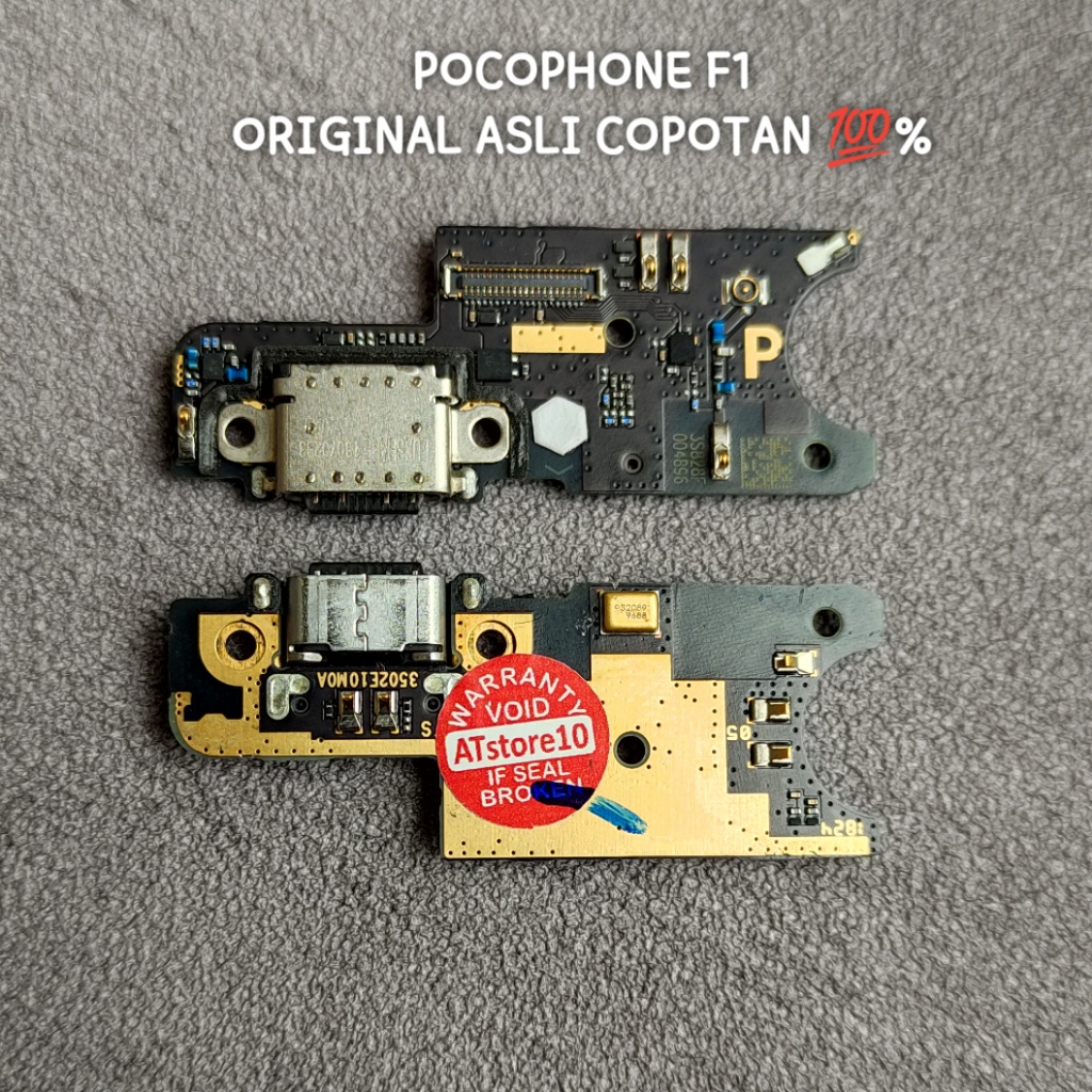 Flexible Konektor Charger Cas Pcb Board Mic Papan Board Bawah Poco F1 Pocophone f1 Original Asli Cop