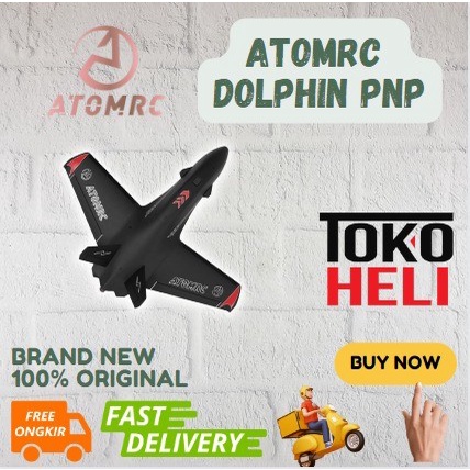 AtomRC Dolphin 845mm PNP Fixed Wing FPV Airplane Black Version