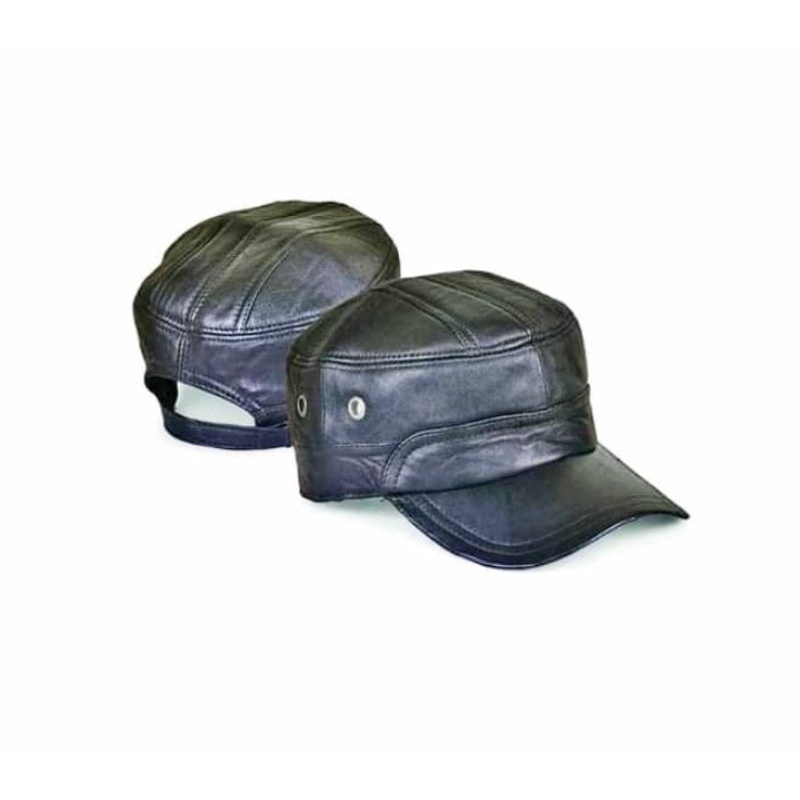 Topi komando kulit