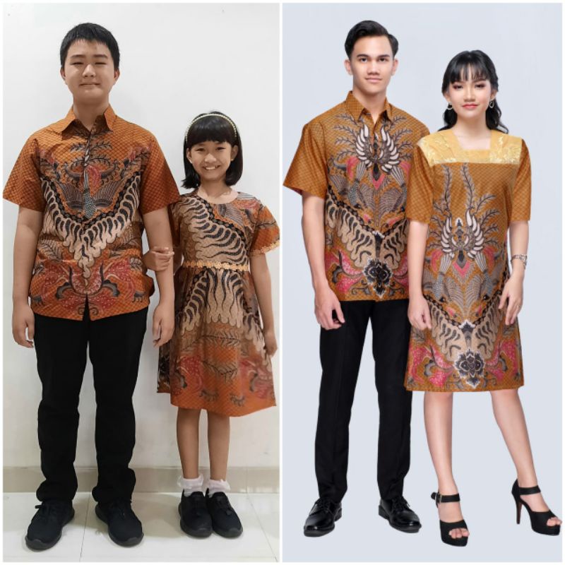 Baju Couple Keluarga/ Baju Brokat Couple/ baju batik couple/ Dress Batik Modern/ Couple Batik Outfit