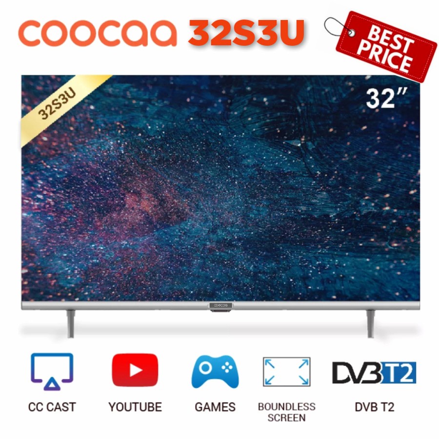 Jual Coocaa Led Tv 32s3u 32 Inch Smart Digital Youtube Garansi Resmi