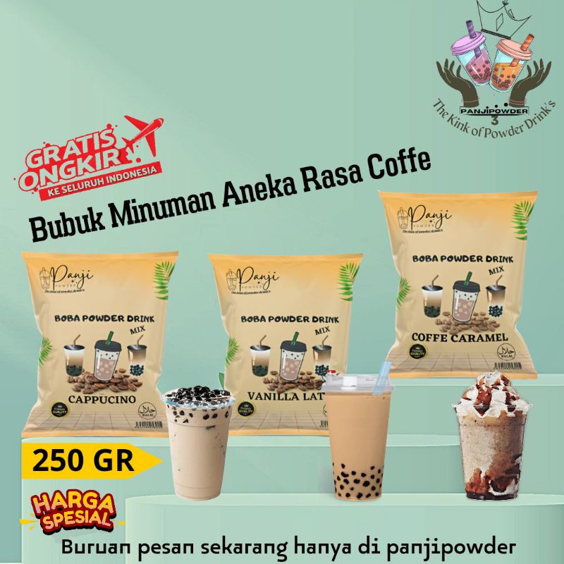 Jual Bubuk Minuman 250gr Serbuk Minuman Aneka Rasa Coffe Minuman Boba Cup Minuman Kekinian 2856