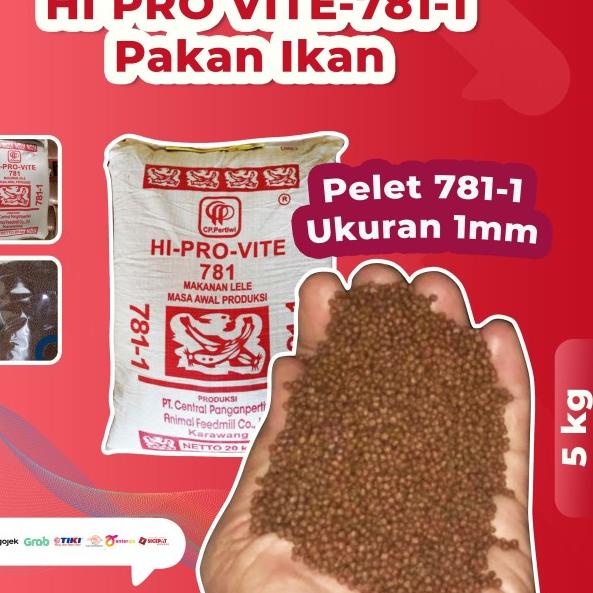 Pelet Pakan Bibit Ikan Lele Nila 781-1 Per 5kg